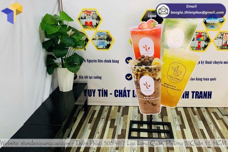 mô hình ly trà sữa thiết kế đẹp 2025