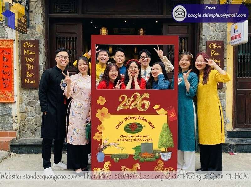 Thiết kế mẫu khung chụp hình formex dịp Tết đẹp