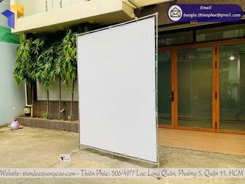 Xưởng sản xuất khung backdrop di động ngoài trời theo yêu cầu doanh nghiệp cho sự kiện event