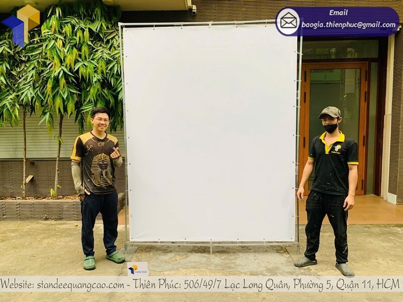 Xưởng sản xuất khung backdrop di động ngoài trời theo yêu cầu