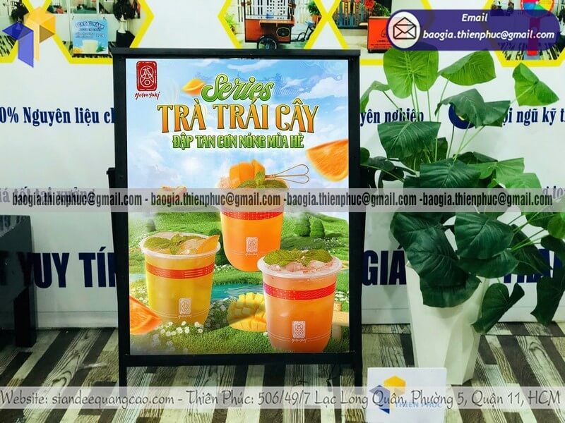 Bảng đèn led siêu mỏng 1 mặt quảng cáo cho cửa hàng cho shop thời trang mỹ phẩm salon tóc