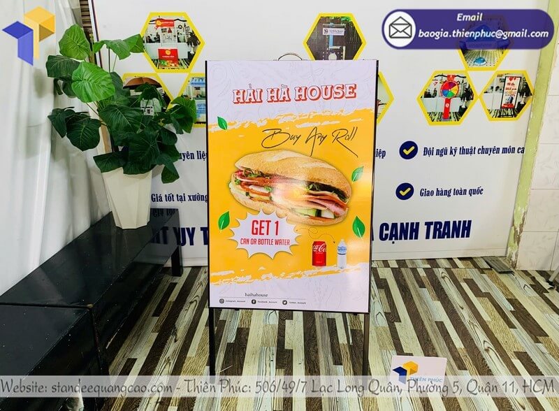 Bảng dựng chữ A 2 mặt lấy liền