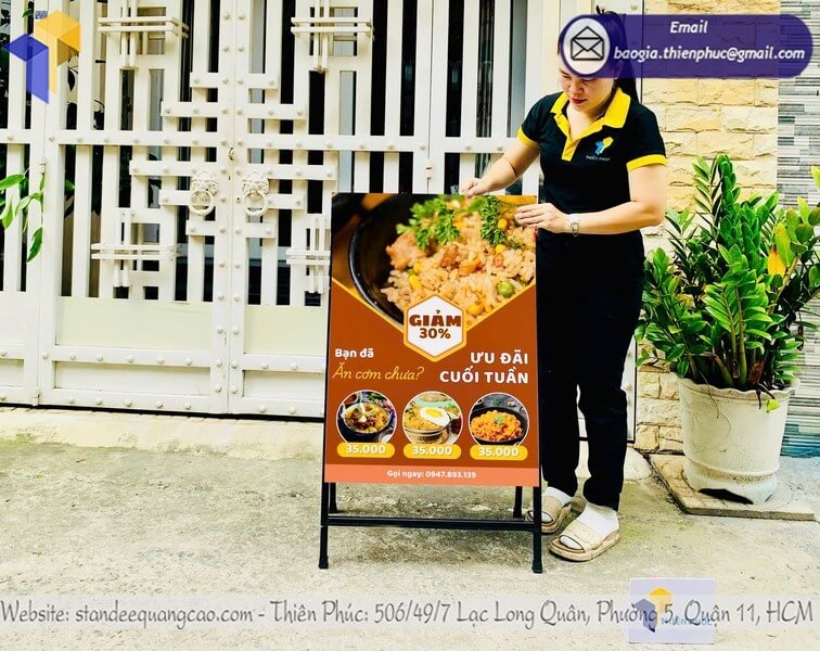 Bảng quảng cáo chữ A gấp gọn