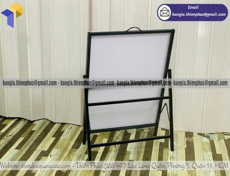 Bảng standee menu chân sắt 1 mặt quán ăn giá rẻ trưng bày thực đơn vỉa hè bán hàng