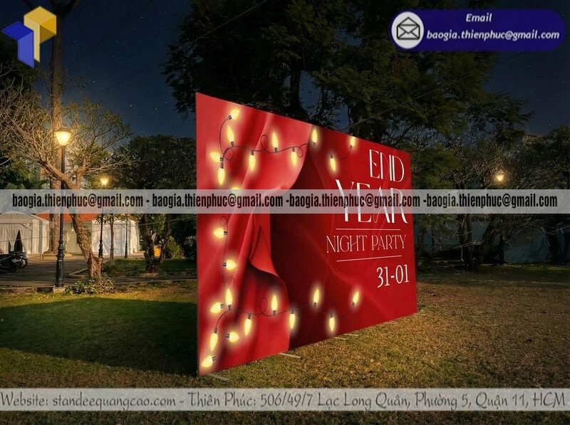 Báo giá backdrop ngoài trời di động khổ lớn cho sự kiện rẻ tại xưởng giao hàng toàn quốc