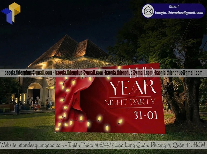 Báo giá backdrop ngoài trời di động khổ lớn cho sự kiện rẻ nhận làm nhiều size theo kích thước