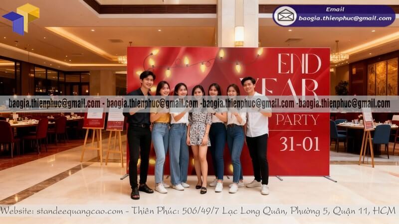 Báo giá backdrop ngoài trời di động khổ lớn cho sự kiện rẻ