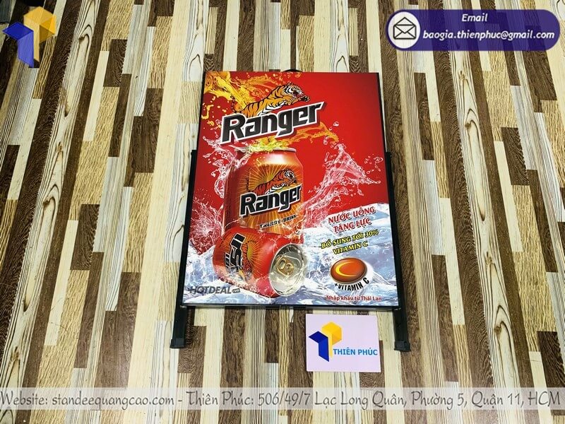 Báo giá bảng standee 1 mặt di động ngoài trời  đa dạng kích thước