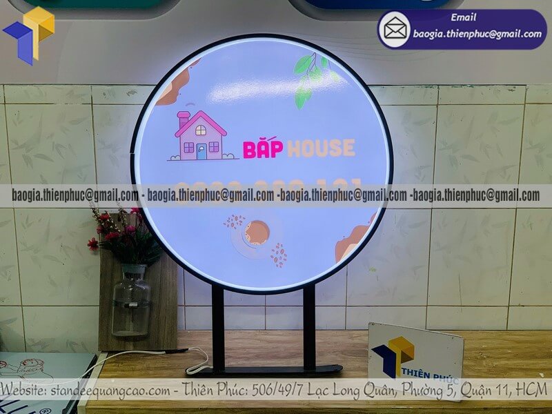 Báo giá hộp đèn nhỏ treo tường quảng cáo cửa hàng