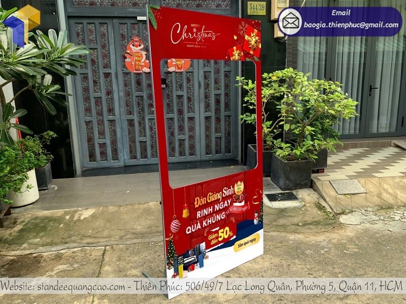 Báo giá khung check in dịp giáng sinh bằng formex rẻ thu hút khách tại quán cafe