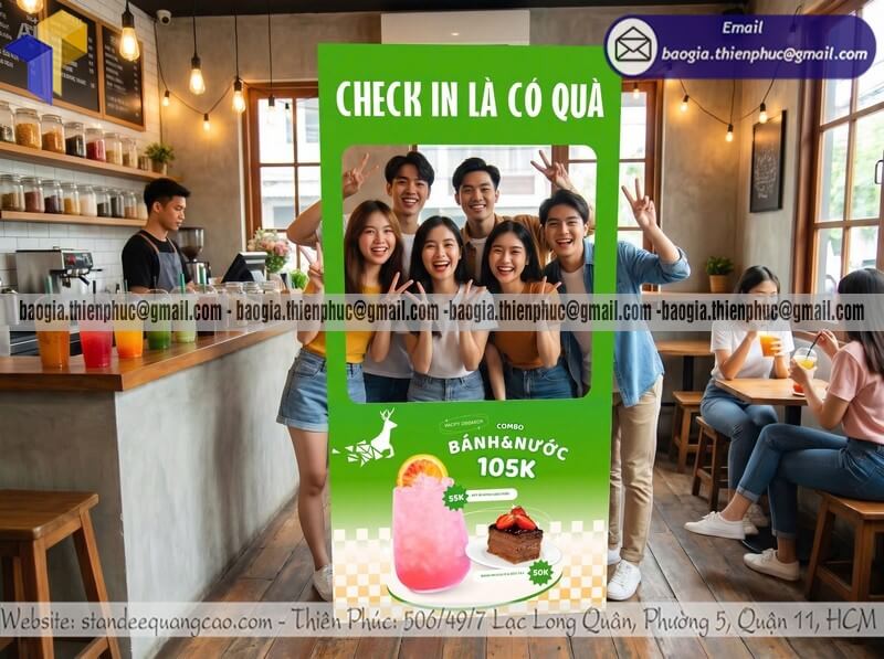 Báo giá khung check in lắp ráp bằng formex rẻ
