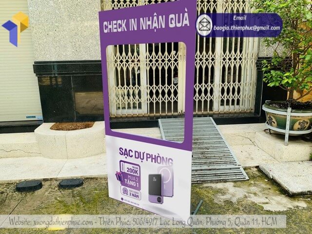 báo giá khung check in sự kiện TPHCM 2025