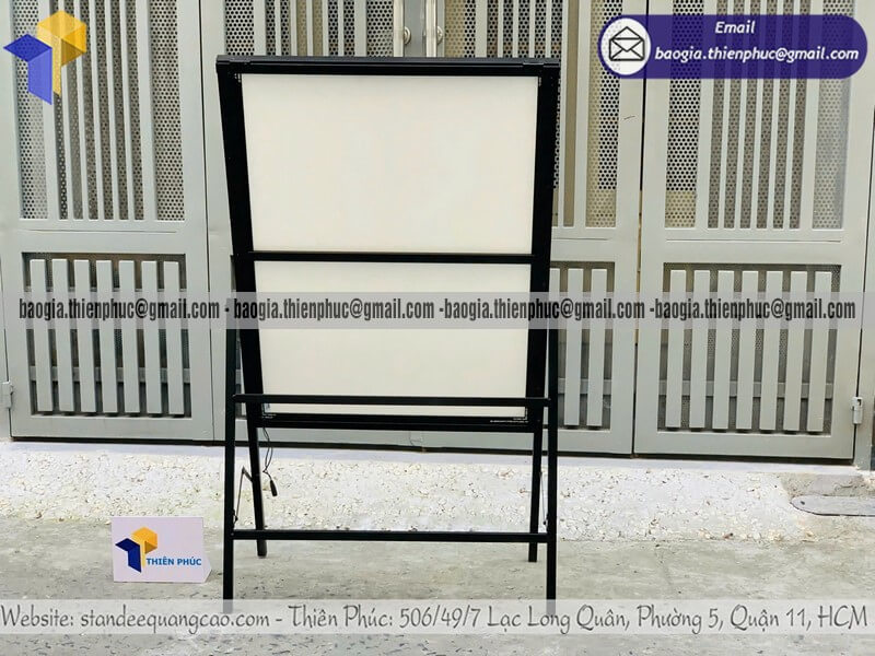 Báo giá Khung tranh điện quảng cáo siêu mỏng 1 mặt gia công kích thước riêng cho nhà thuốc siêu thị mini