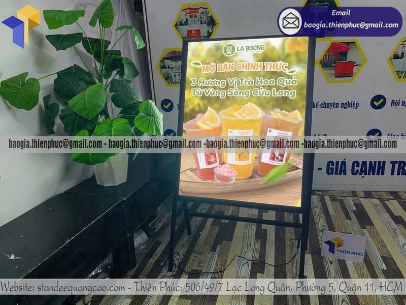 Báo giá Khung tranh điện quảng cáo siêu mỏng 1 mặt bán cho starup shop bán online