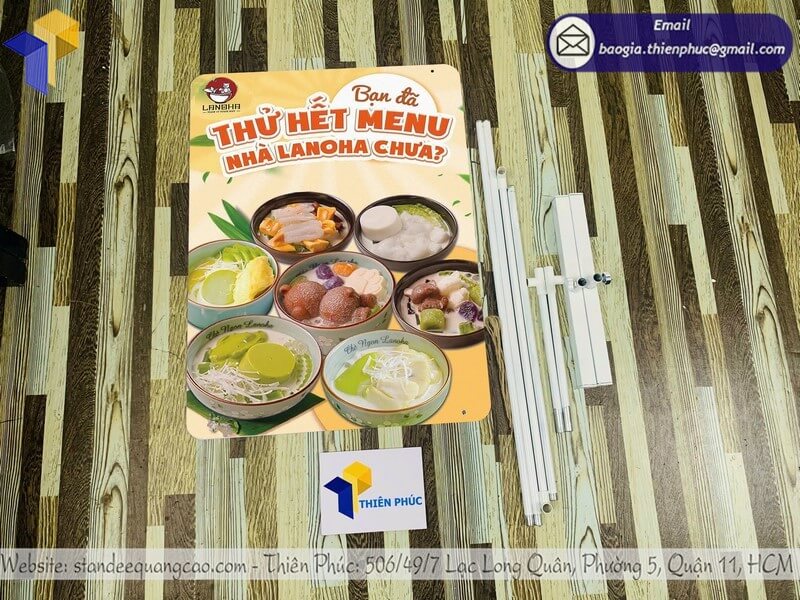 Báo giá khung treo banner quảng cáo 2 mặt thay banner nhanh chóng