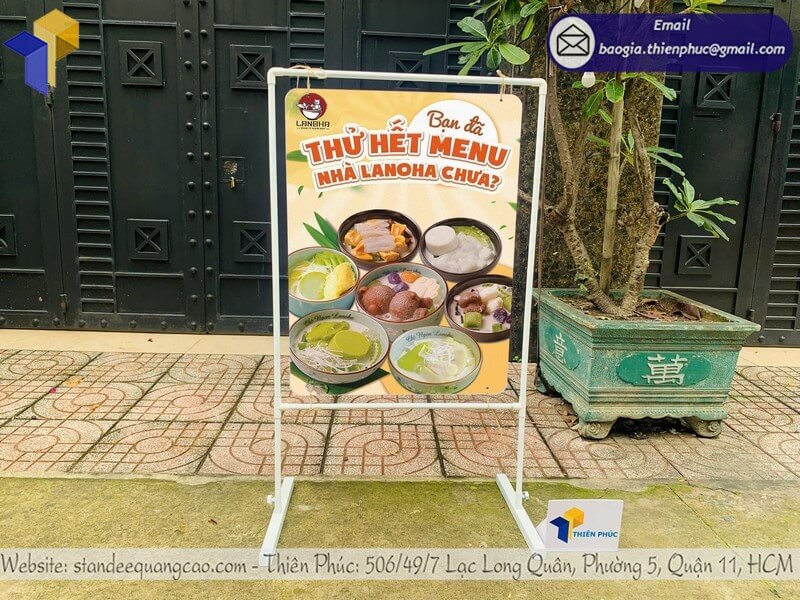 Báo giá khung treo banner quảng cáo 2 mặt