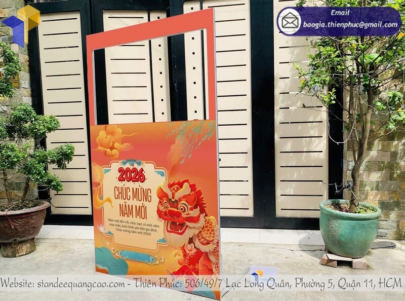 Báo giá mẫu khung chụp hình dịp tết bằng formex rẻ gia công tổ chức tết tại nhà