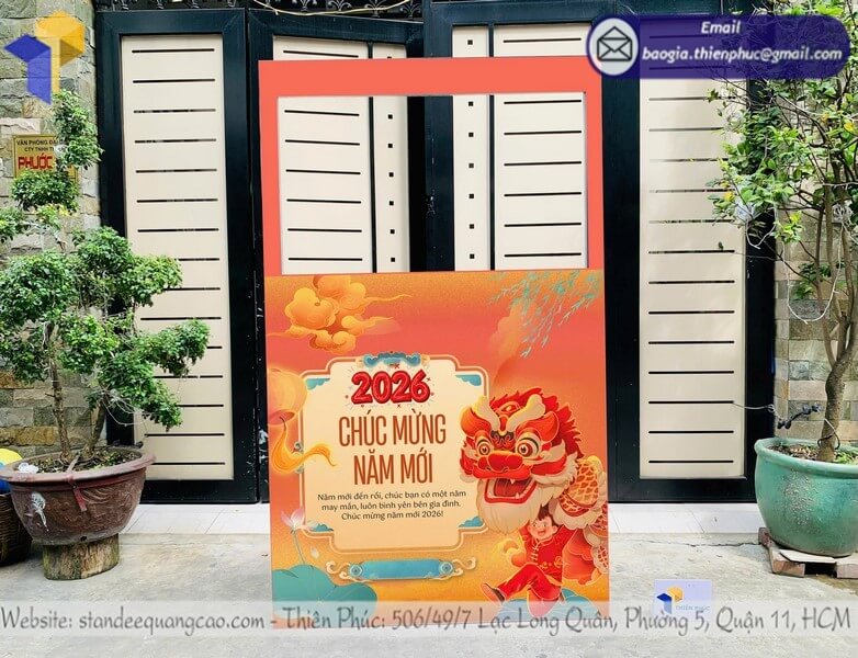 Báo giá mẫu khung chụp hình dịp tết bằng formex rẻ cho quán cafe nhà hàng HCM