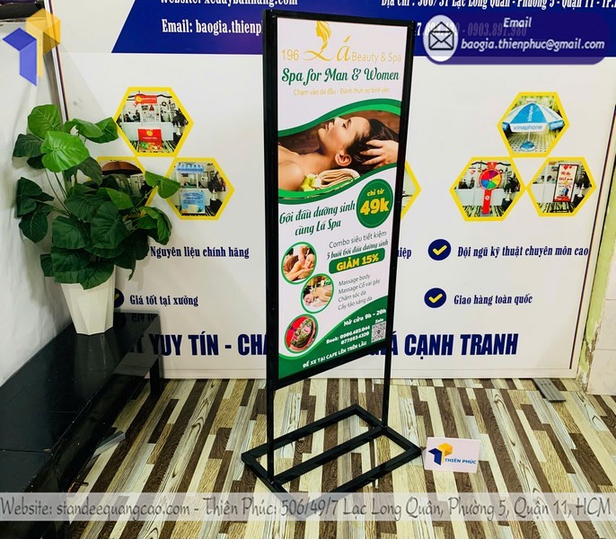 báo giá standee sắt 2 mặt Hải Phòng