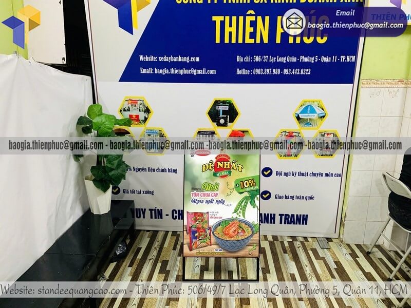 Biển hiệu A hai mặt bằng sắt quảng cáo di động giá rẻ sản xuất tại Việt Nam giá rẻ