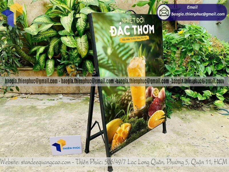 Biển quảng cáo đứng khung sắt 1 mặt xếp gọn tại hà nội cho sỉ và lẻ