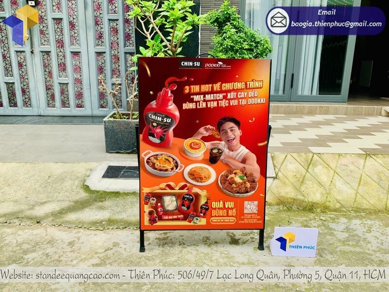 Đặt in standee 1 mặt nhanh, có xuất VAT cho doanh nghiệp