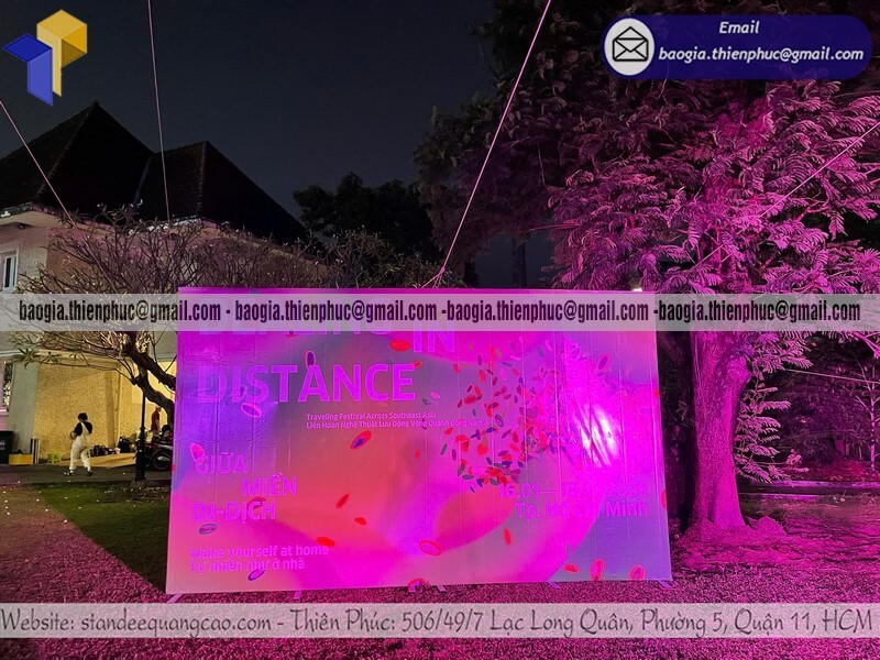Đặt làm backdrop cỡ lớn ngoài trời cho sự kiện giá rẻ Đặt làm backdrop cỡ lớn ngoài trời cho sự kiện giá rẻ