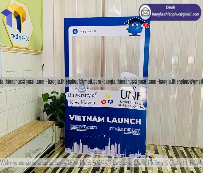 Đặt làm khung check in formex sự kiện theo yêu cầu
