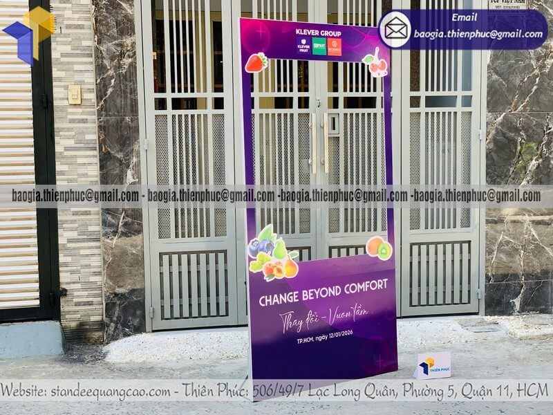 Đặt làm khung chụp hình bằng formex theo yêu cầu ổn định cho agenti sự kiện khaI trương