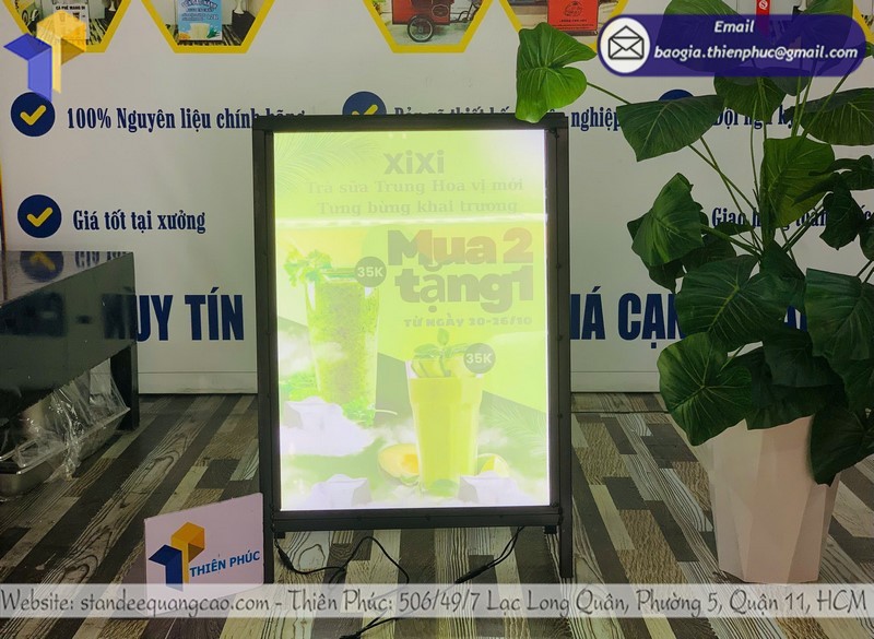 Đặt làm mẫu khung tranh điện 2 mặt hiển thị hình ảnh rõ nét