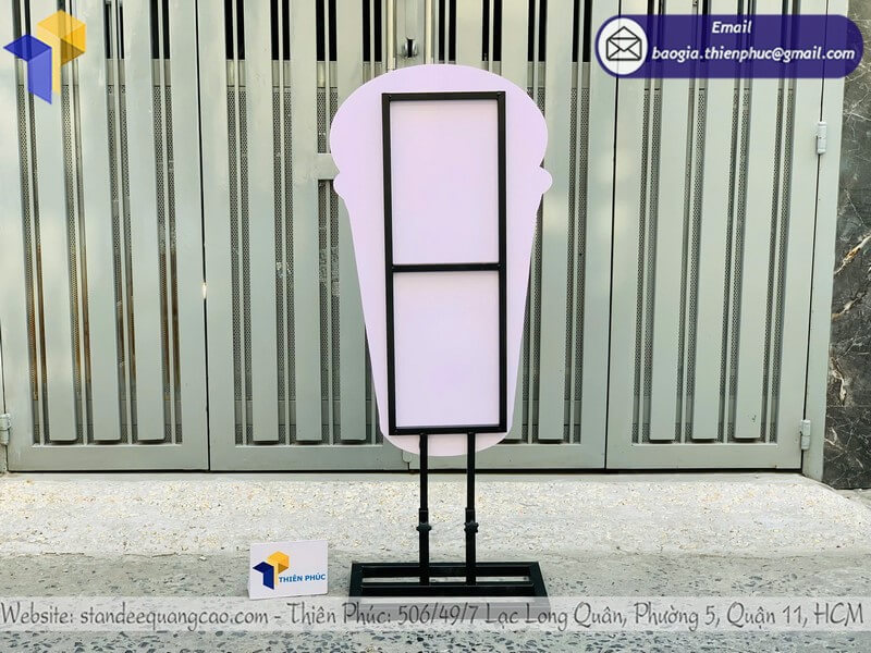 Đặt làm mẫu standee mô hình quảng cáo ly nước in 3D giá rẻ  gia công theo yêu cầu cho quán trà sữa cafe