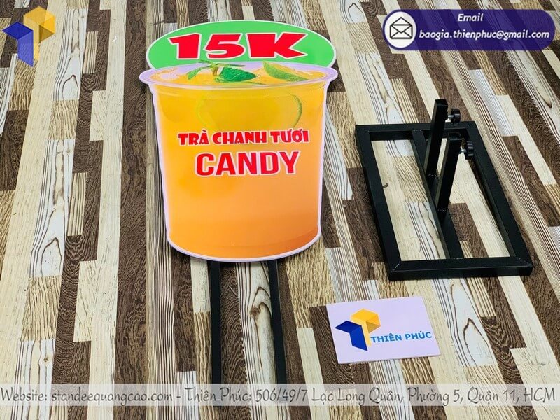 Đặt làm mẫu standee mô hình quảng cáo ly nước in 3D giá rẻ  điểm bán tăng nhận diện thương hiệu