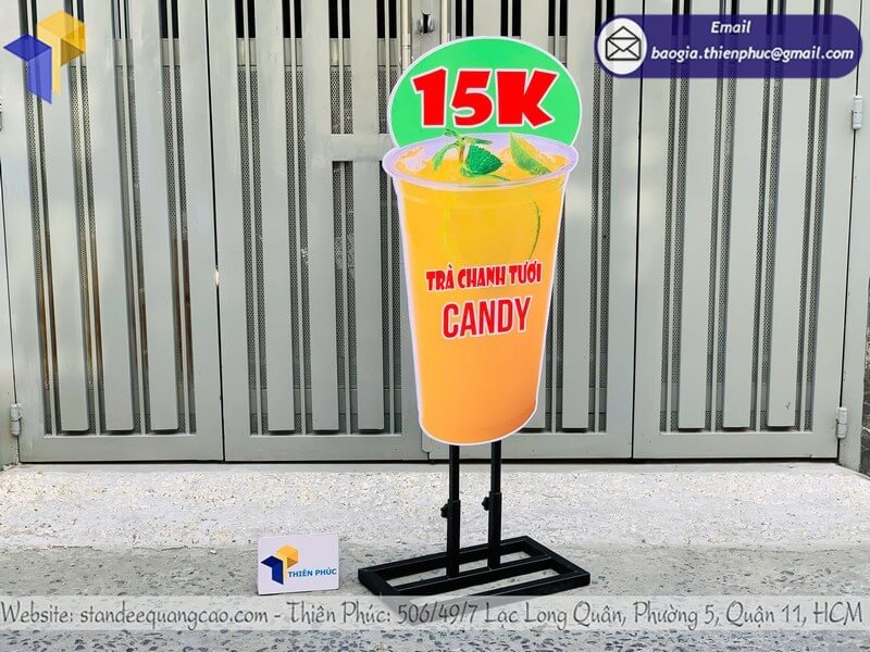 Đặt làm mẫu standee mô hình quảng cáo ly nước in 3D giá rẻ xưởng sản xuất trực tiếp TPHCM