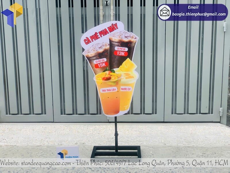 Đặt làm standee mô hình ly cafe in 3D quảng cáo rẻ
