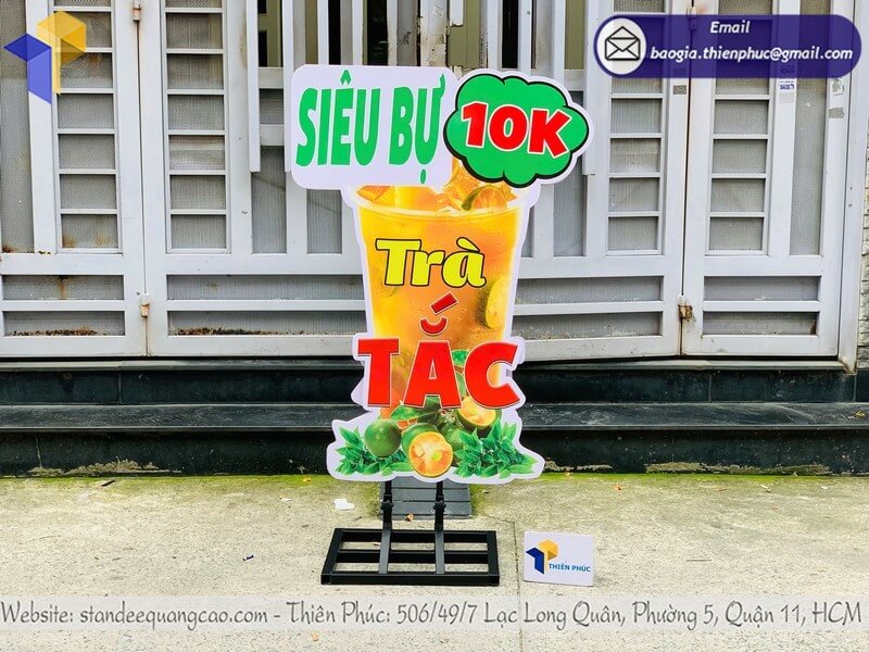 Đặt làm standee mô hình mockup ly nước in 3D