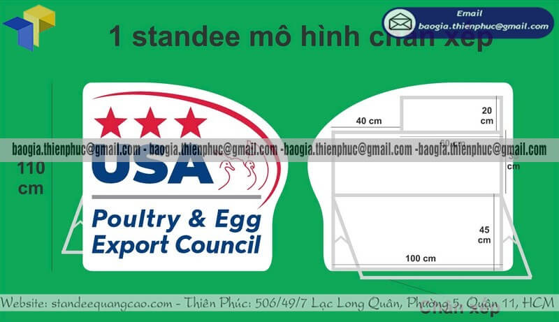 Đặt làm standee mô hình sản phẩm nhỏ 1 mặt cho sự kiện thiết kế riêng dùng trong sự kiện khai trương