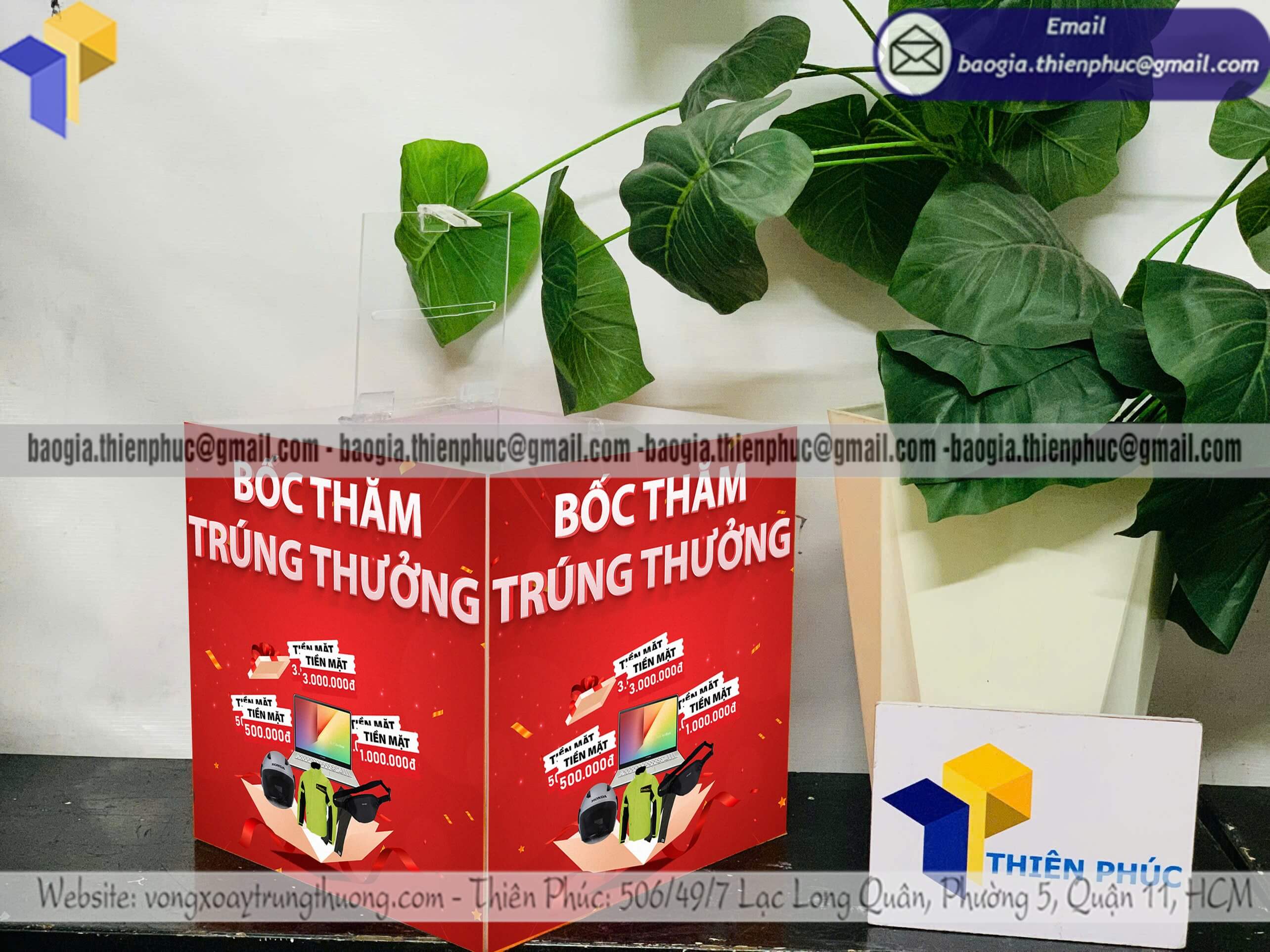 Đặt mẫu hòm bỏ phiếu mica khuyến mãi event tphcm giao nhanh toàn quốc giá tốt