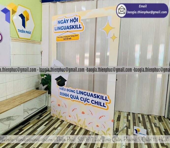 Đặt mẫu khung check in bằng formex cho trường học sự kiện trường học hội thảo