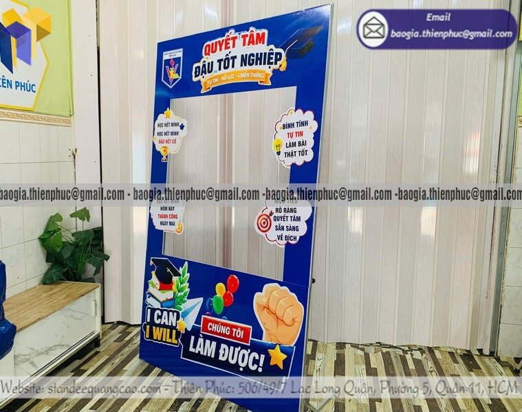 Đặt mẫu khung chụp ảnh formex trường học lắp ráp check in sống ảo đẹp chuẩn truyền thông