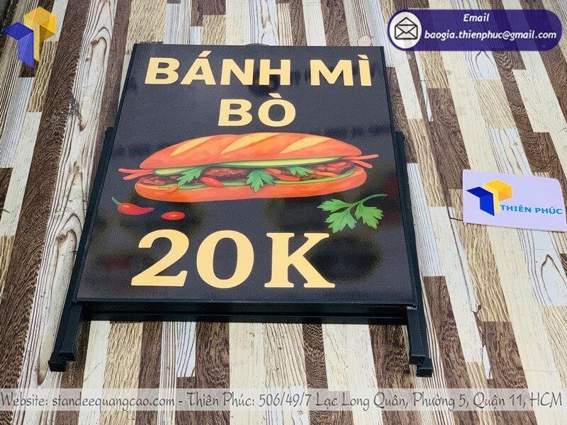 Địa chỉ in standee 1 mặt lấy liền nhanh, đẹp, giá hợp lý