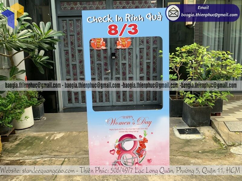 Gia công backdrop check in formex sự kiện theo yêu cầu bán tại xưởng cho công ty tổ chức sự kiện