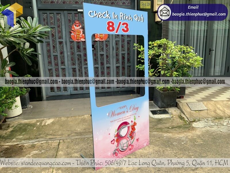 Gia công backdrop check in formex sự kiện theo yêu cầu gia công cho lễ khai trương ra mắt sản phẩm