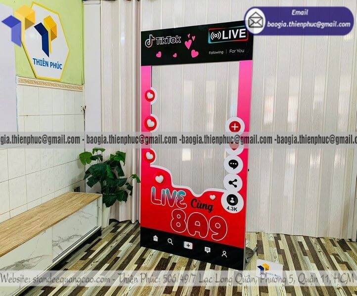 Gia công khung chụp hình bằng formex cho trường học cho các hoạt động sự kiện giáo dục