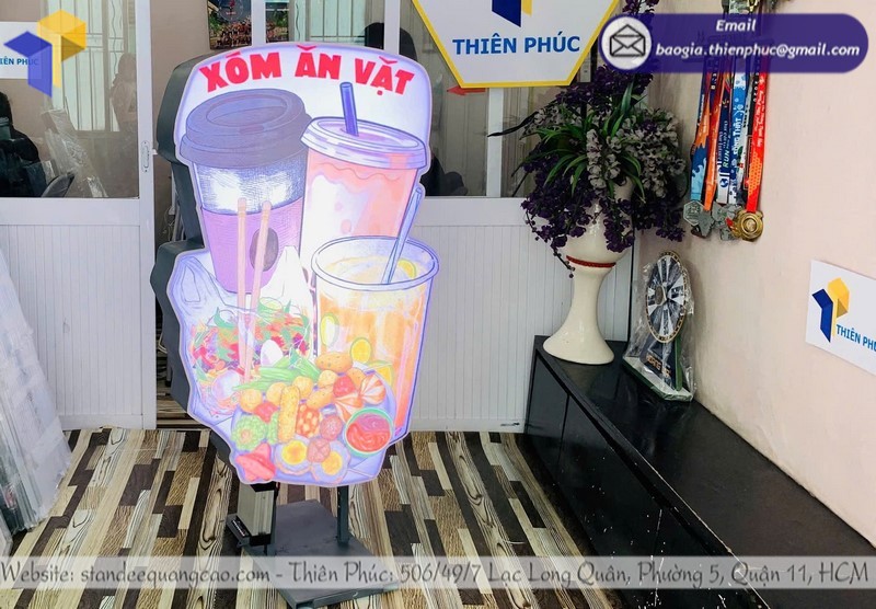 gia công mô hình hộp đèn quảng cáo