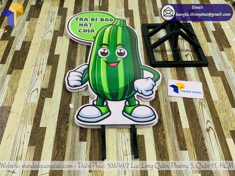Gia công standee mô hình sản phẩm 3D, mẫu thử hoàn thiện