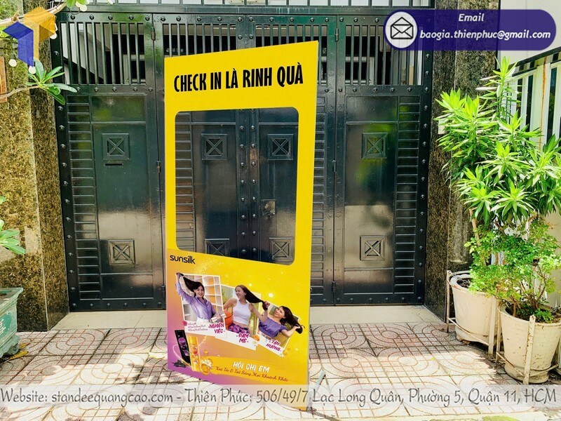 Giá mẫu khung check in backdrop sự kiện hấp dẫn ảnh thương hiệu