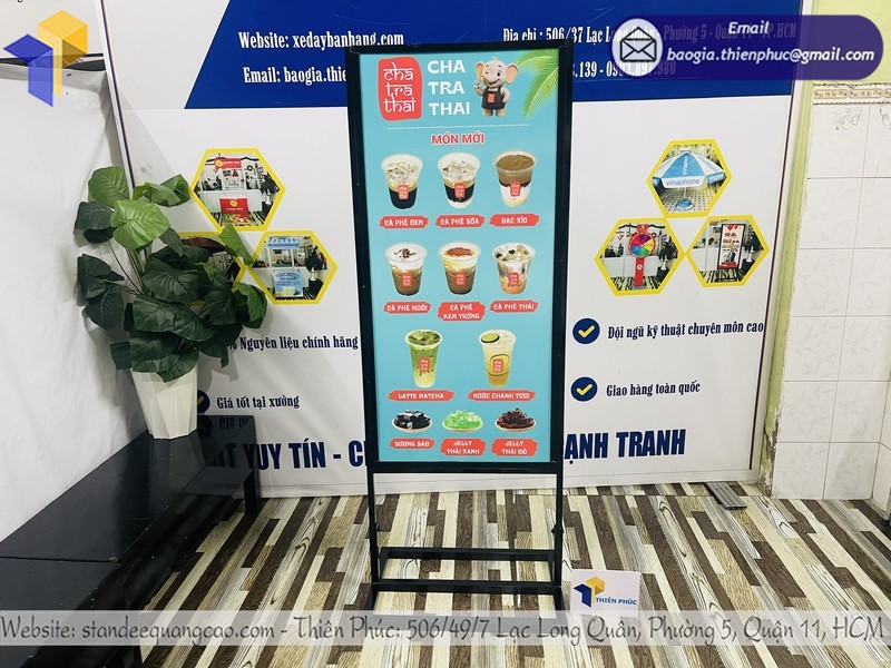 giá standee khung sắt 2 mặt TPHCM