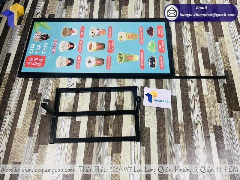 giá standee khung sắt đứng 2 mặt TPHCM