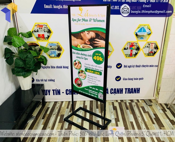 giá standee sắt 2 mặt Đà Nẵng