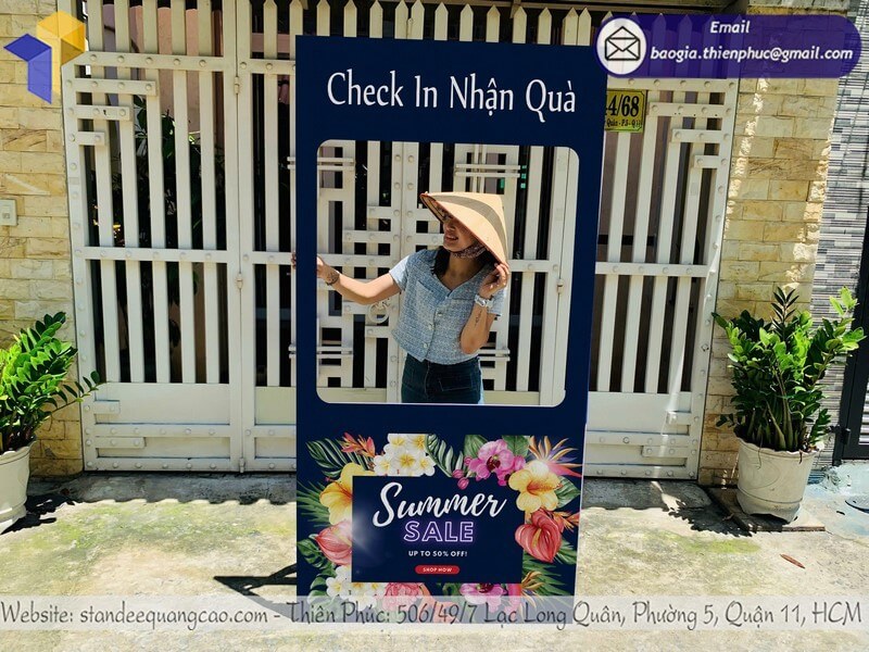 In khung check in formex Quận Gò Vấp